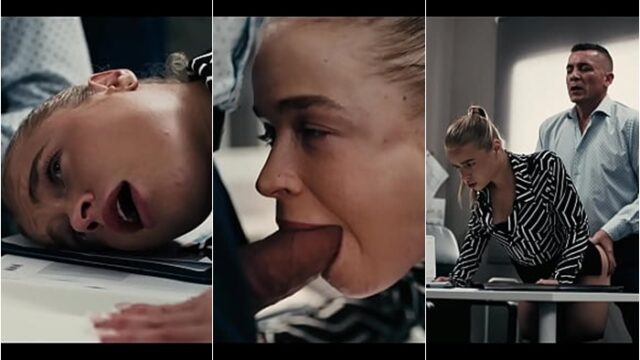 Boss Freezes Time with Blonde Candidate – Alexa Flexy