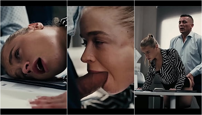 Boss Freezes Time with Blonde Candidate – Alexa Flexy